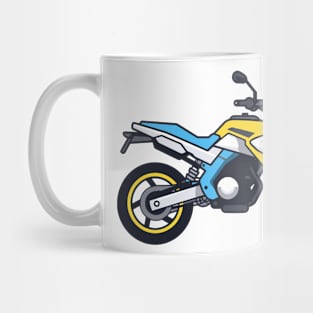 Modern Blue Motorcycle Mug
